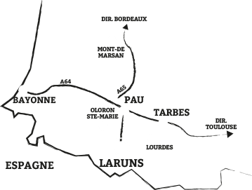 carte pays basque béarn