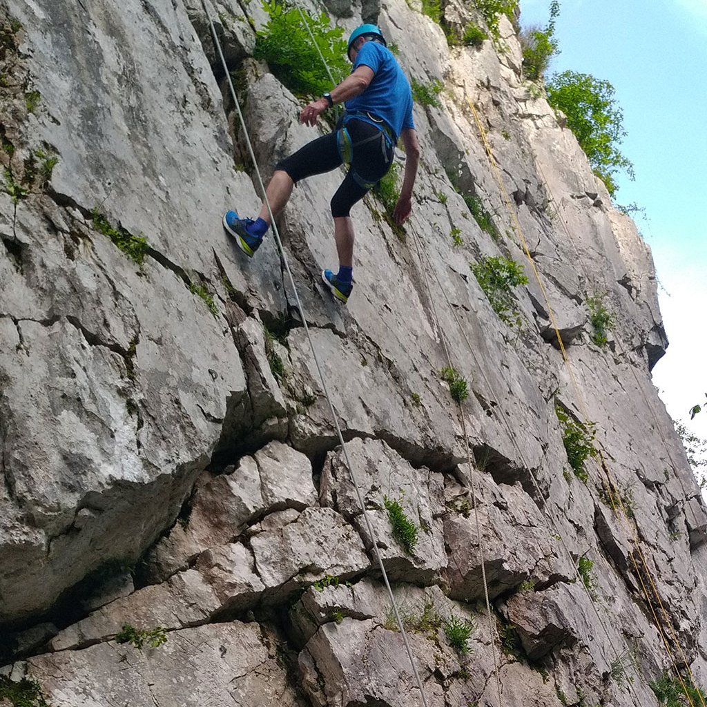 Escalade sur la Falaise d'Arudy (64)