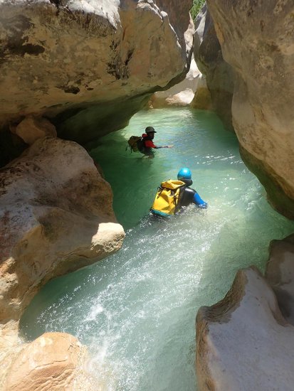 Cabyon du Vero en Sierra de Guara (Aragon-Espagne)