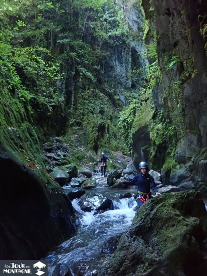 Jungle vertical du canyon du Canceigt à Laruns