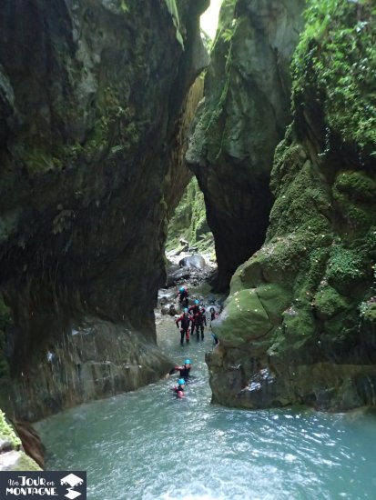 Canyon du Canceigt à Laruns en vallée d'Ossau (Pyrénées Atlantiques)