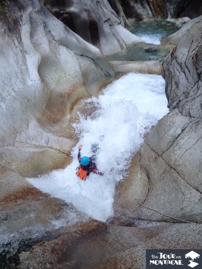 Toboggan du canyon du Soussouéou à Laruns (Vallée d'Ossau)