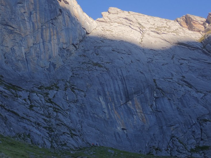 face Est Normale de pene sarière à Gourette