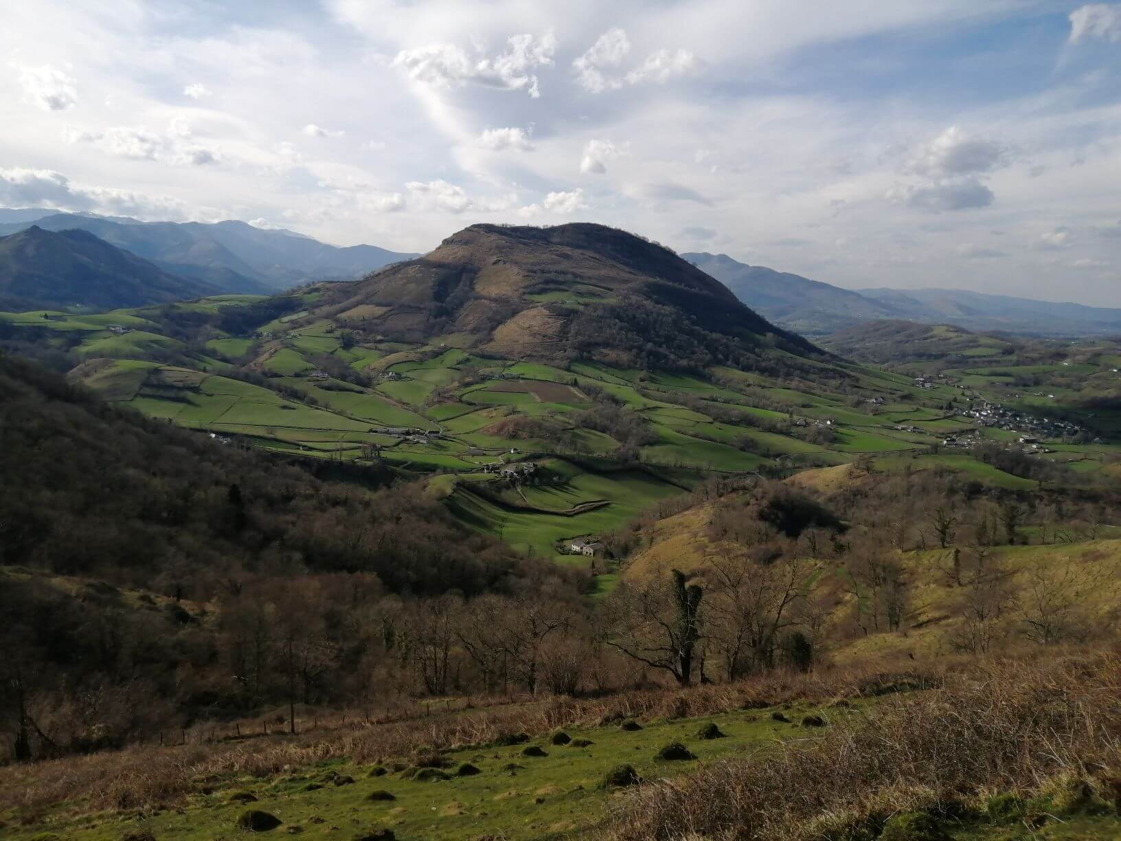 Vue sur la Soule depuis la falaise d'Arguibelle