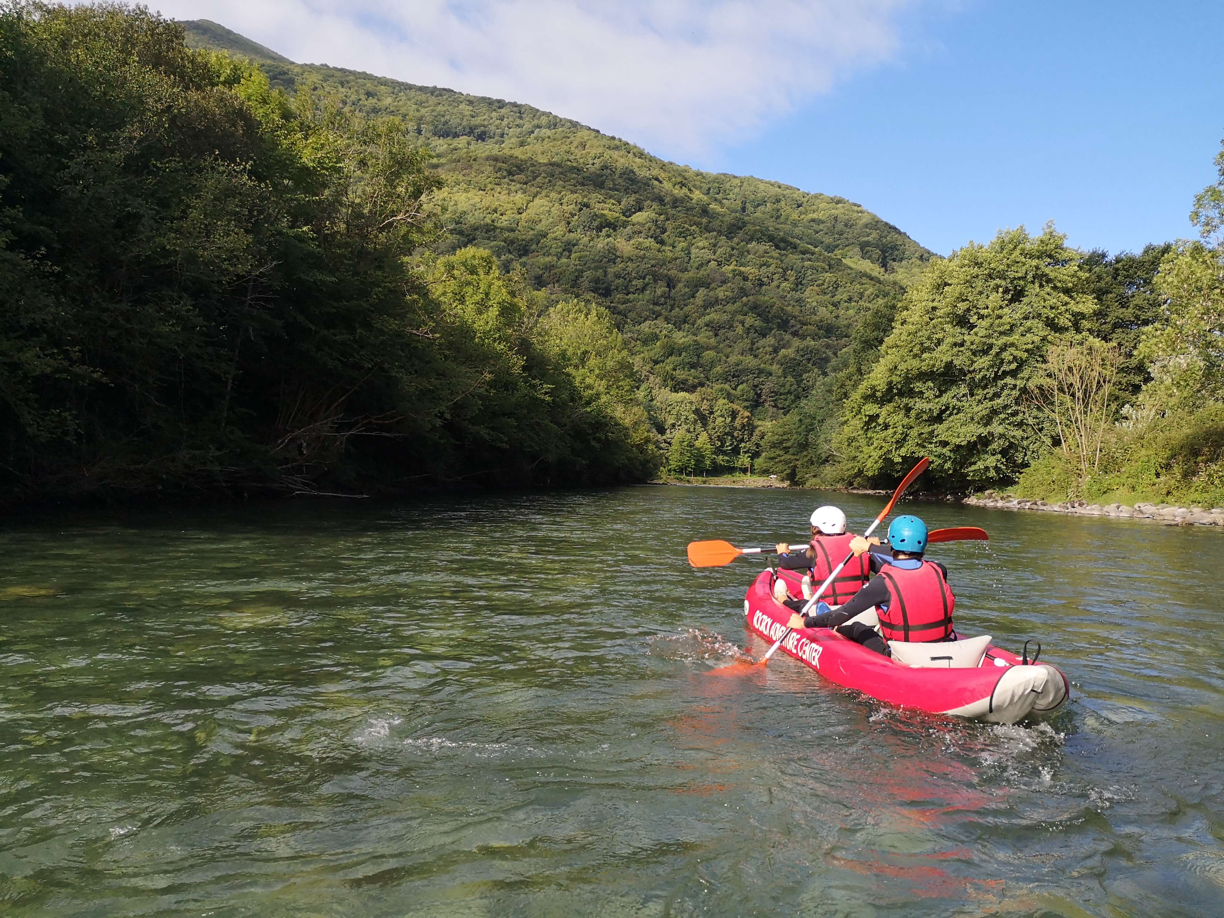 mini raft sur le gave de Pau